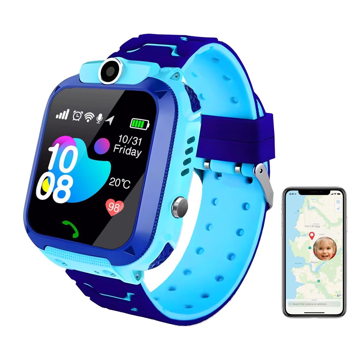 GENERICO - SMARTWATCH RELOJ PARA NIÑO CHIP LLAMADA GPS WIFI CAMARA IP67 TACTIL
