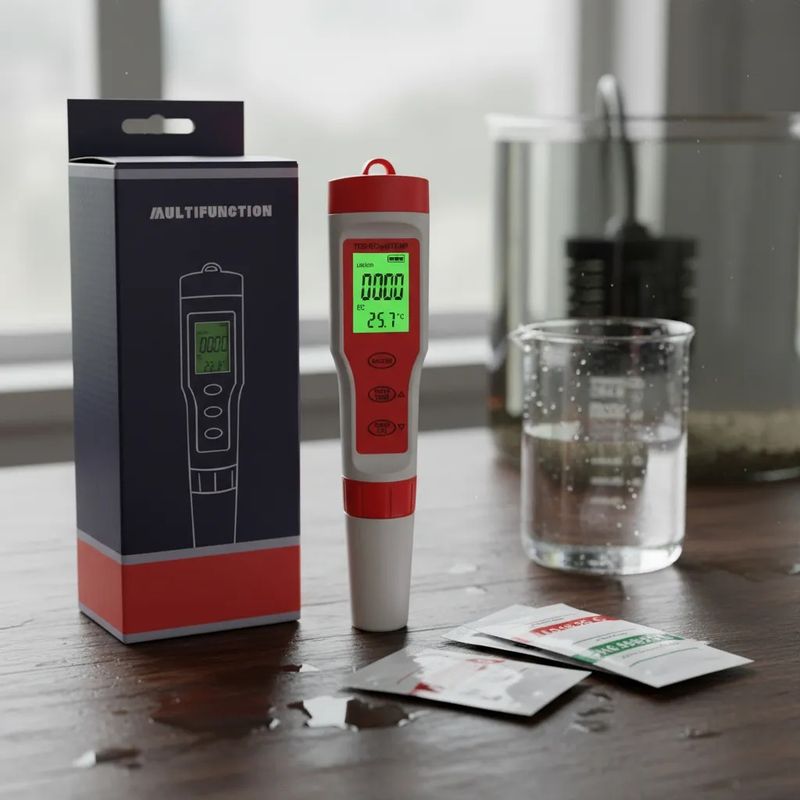 NOYAFA - Medidor calidad de Agua 4 En 1 PH EC TDS Temperatura EZ-9908