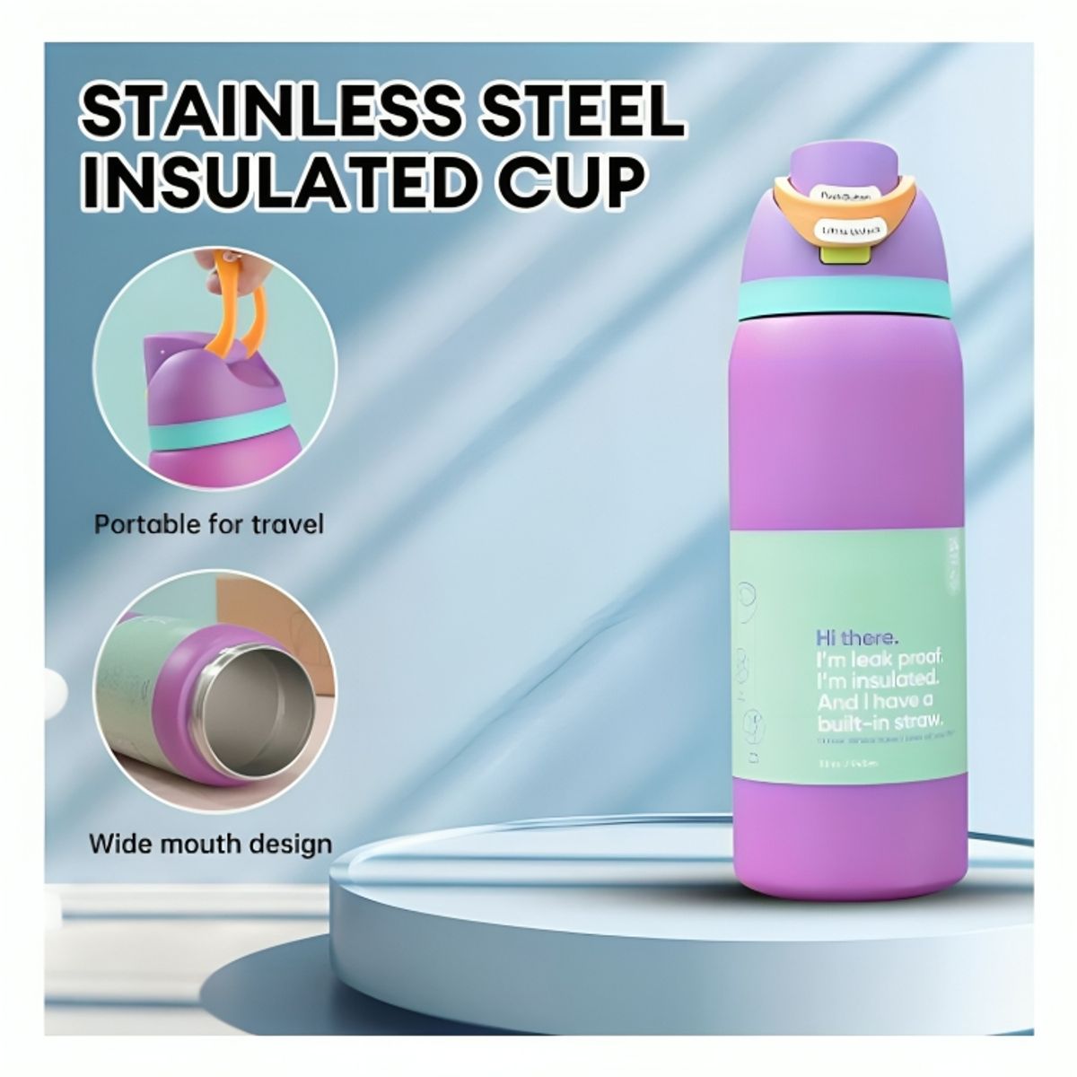 GENERICO - Termo Tomatodo Hermético de Acero Inoxidable de 950 ml