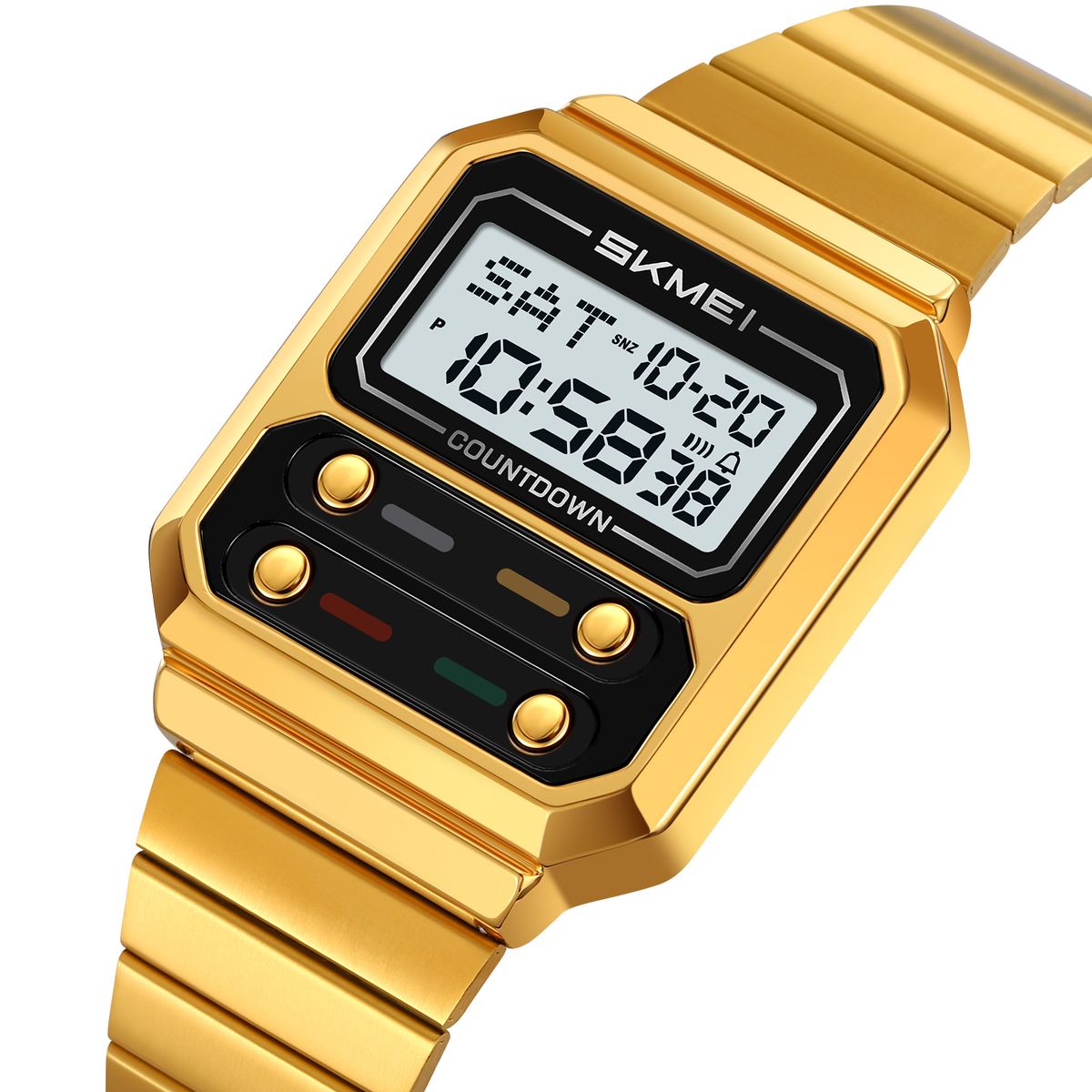 SKMEI - Reloj Skmei 2448 Correa Acero Digital Analogo