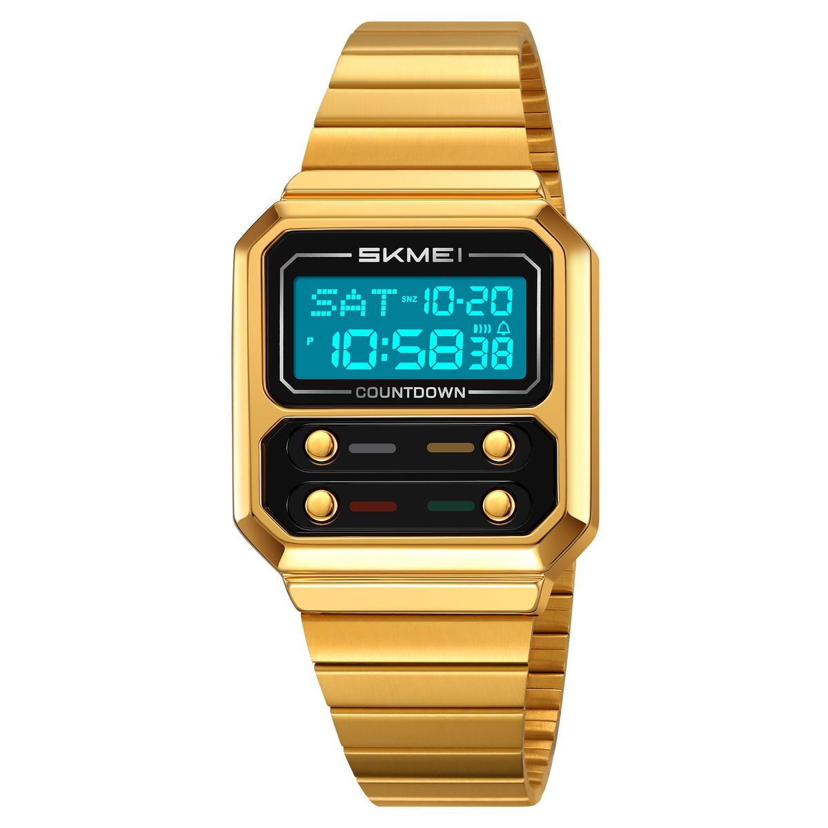 SKMEI - Reloj Skmei 2448 Correa Acero Digital Analogo