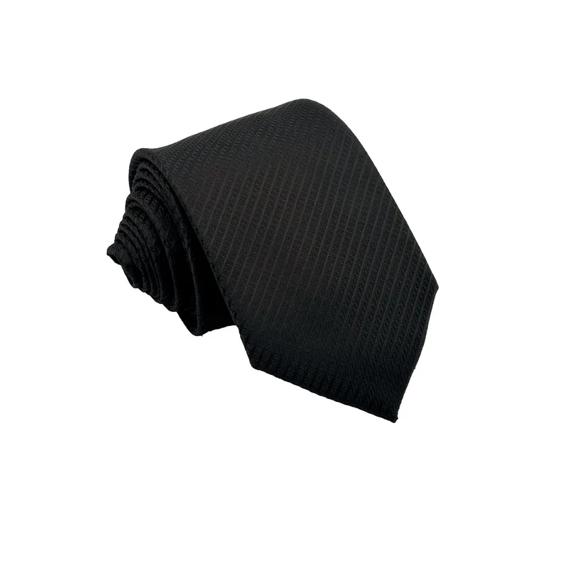 CHRISTIAN ARMAND - CORBATA NEGRA RAYADA MICROCUADROS CHRISTIAN ARMAND