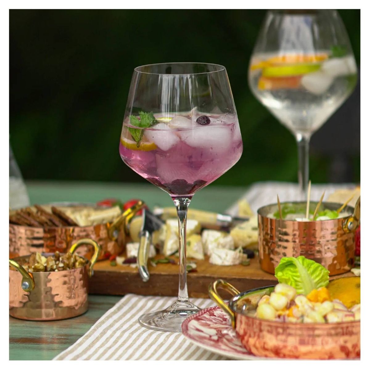 RCR  ITALIA - Copas de Cristal Aria Burgundy 720 ml RCR 6 Piezas