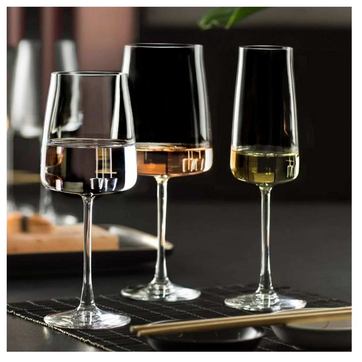 RCR  ITALIA - Copas de Cristal Essential Flauta 300 ml RCR 6 Piezas