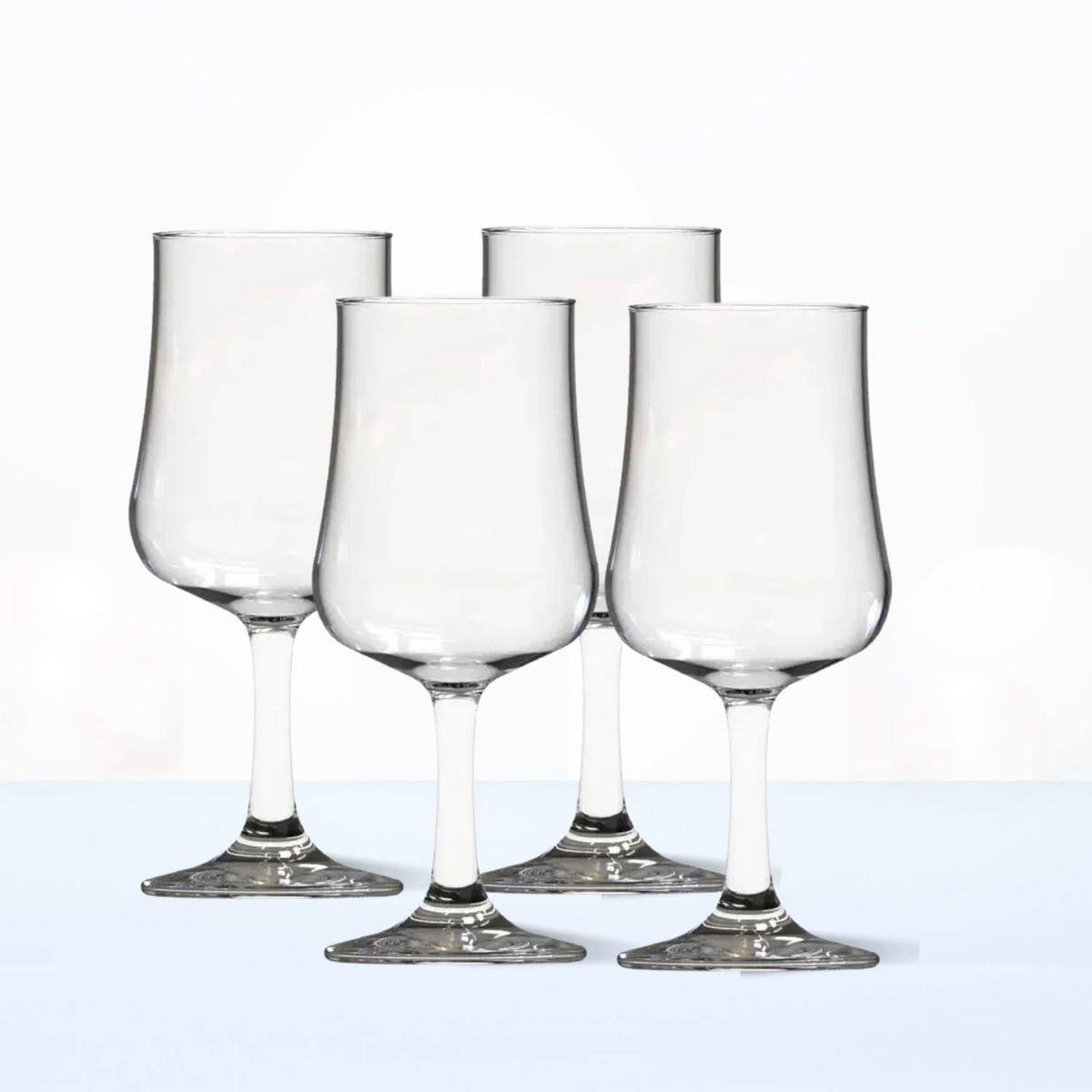 CRISTAR - Copa de Vidrio Cervecera Bolonia Cristar 384 Ml 4 Piezas