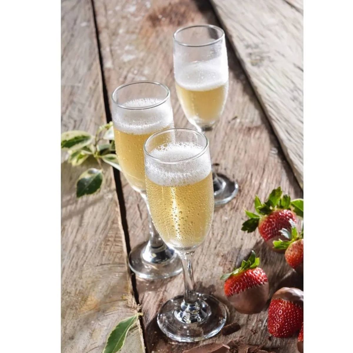 CRISTAR - Copa de Vidrio Aragon Champaña Cristar 170 Ml 6 Piezas