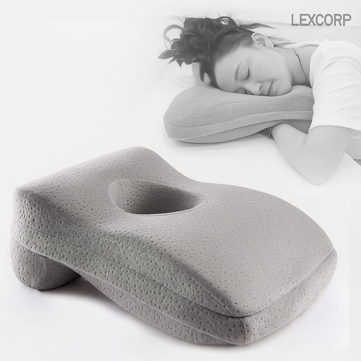 GENERICO - Almohada Viscoelástica Gel para dormir boca abajo