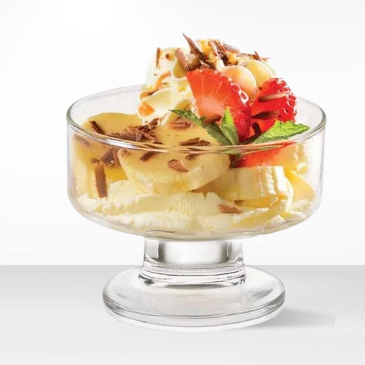 CRISTAR - Copas de Vidrio Para Helado lex Cristar 220 Ml 6 Piezas