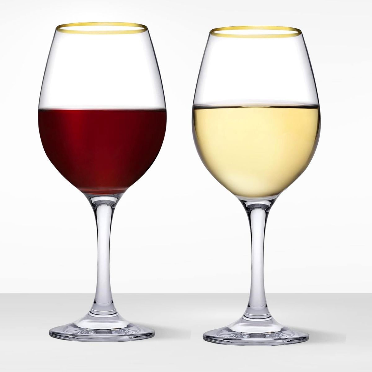 NADIR - Copa de Vidrio Champagne Barone Filo Oro Nadir 380 Ml 6 Piezas