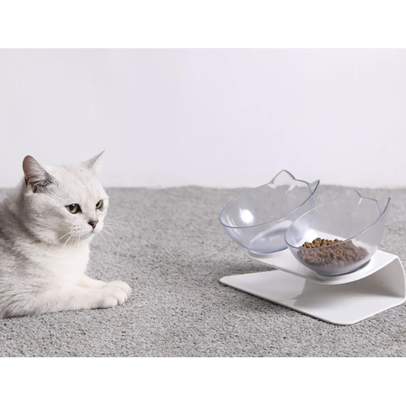 GENERICO - PLATO ELEVADO DOBLE MASCOTAS - GATOS  PERROS