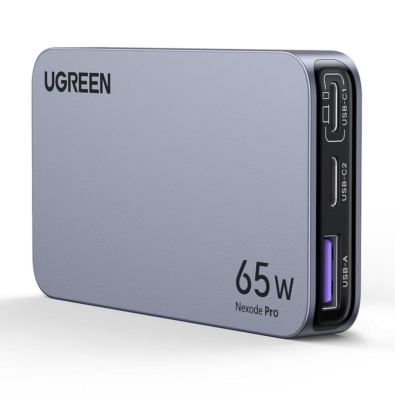 UGREEN - Cargador UGREEN Nexode Pro 65W GaN 2x USB-C USB-A Slim X753 - 15817