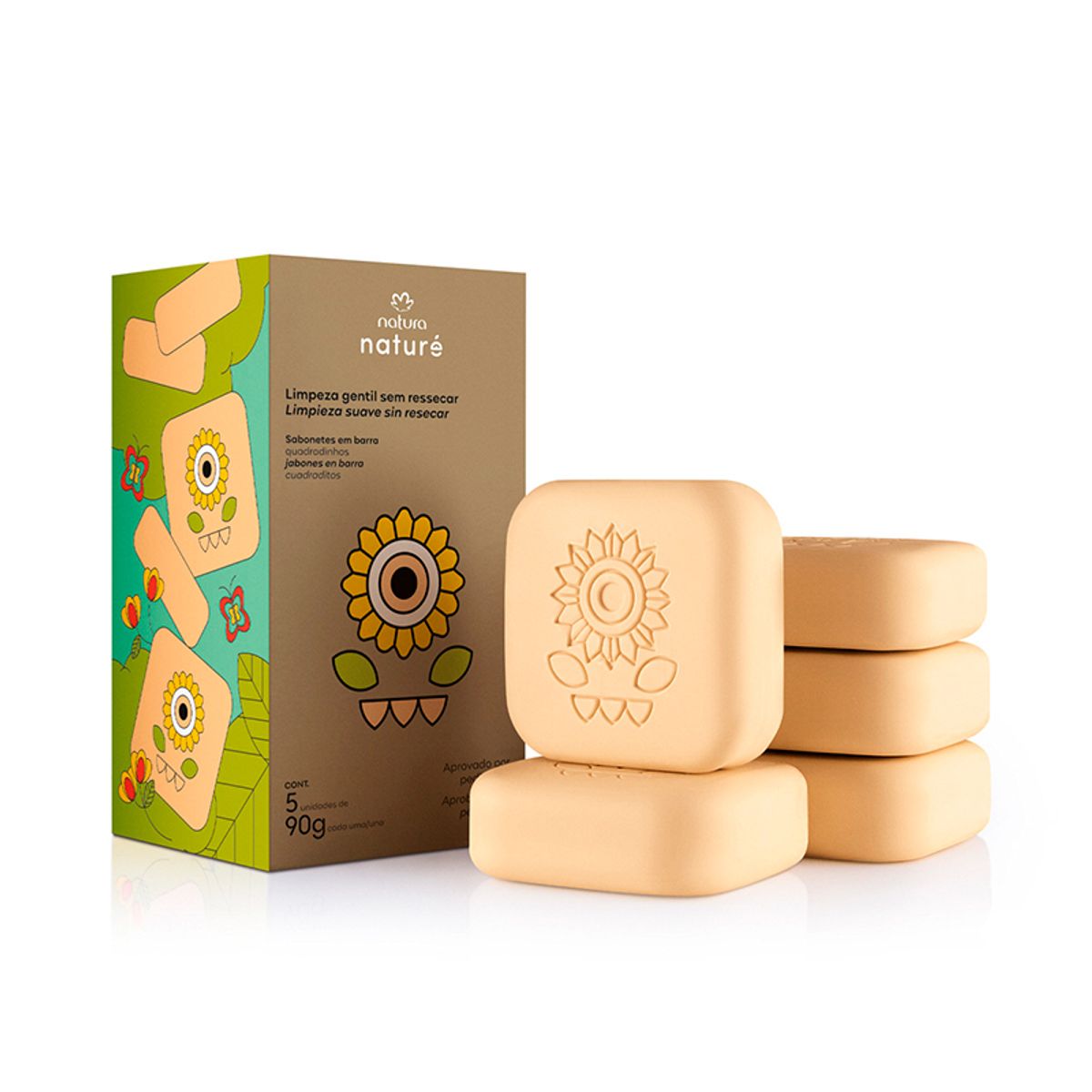 NATURA - Jabones en Barra Naturé 5 x 90 g - Natura
