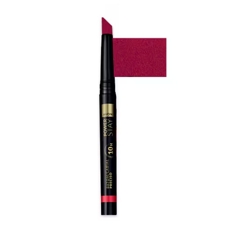 AVON - Power Stay Labial Mate Preciso 10h MODEL MAROON