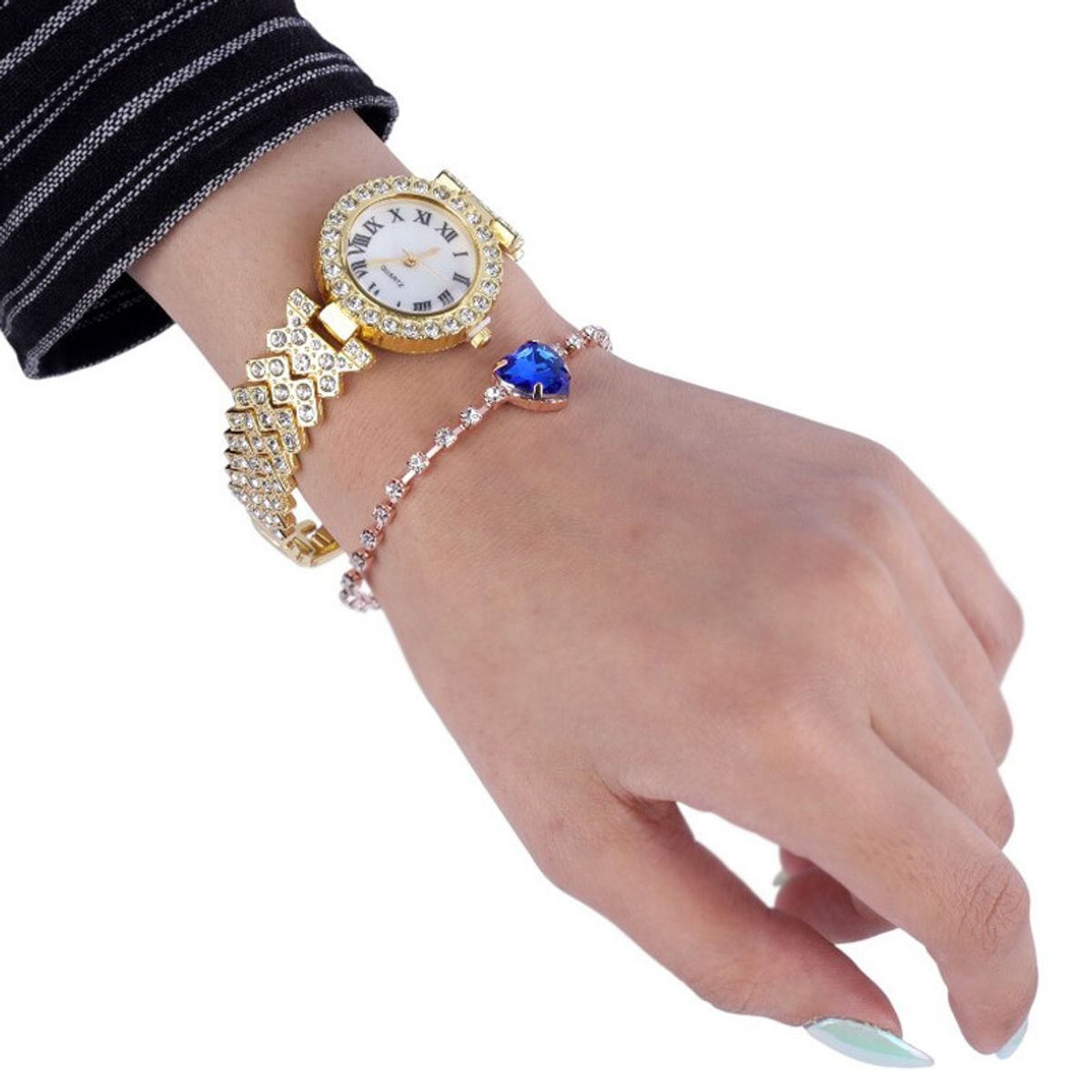 GENERICO - Smart Watch D16 GS (2024) con accesorios Naranja, 7 en 1 para mujer