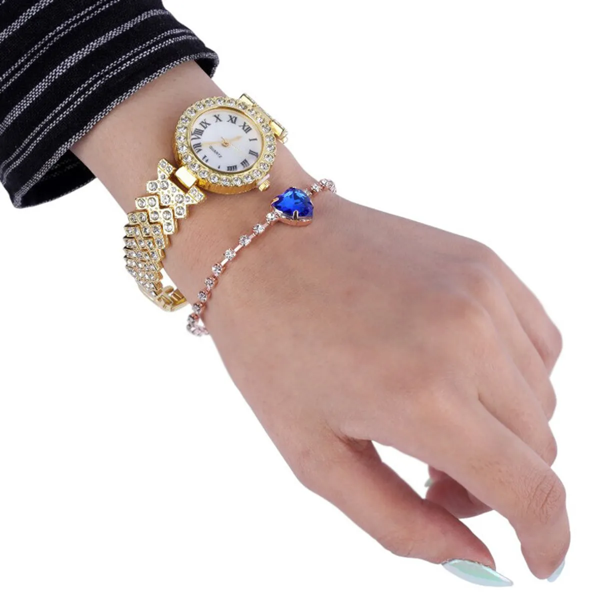 GENERICO - Smartwatch D16 GS mujer reloj inteligente con accesorios Negro