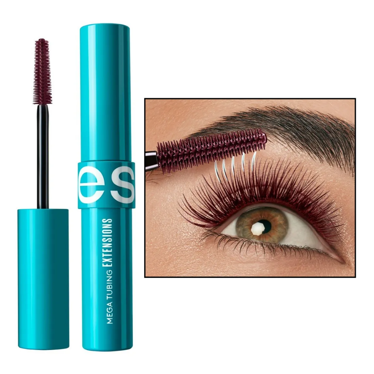 ESIKA - Rímel Máscara de pestañas MEGA TUBING Extensions ÉSIKA burgundy