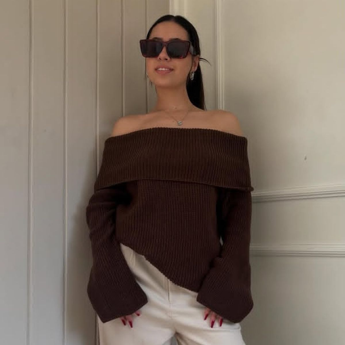 GENERICO - CHOMPA INVIERNO MANGA LARGA RAYAS MUJER