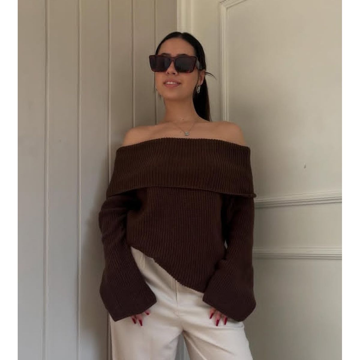 GENERICO - CHOMPA INVIERNO MANGA LARGA RAYAS MUJER