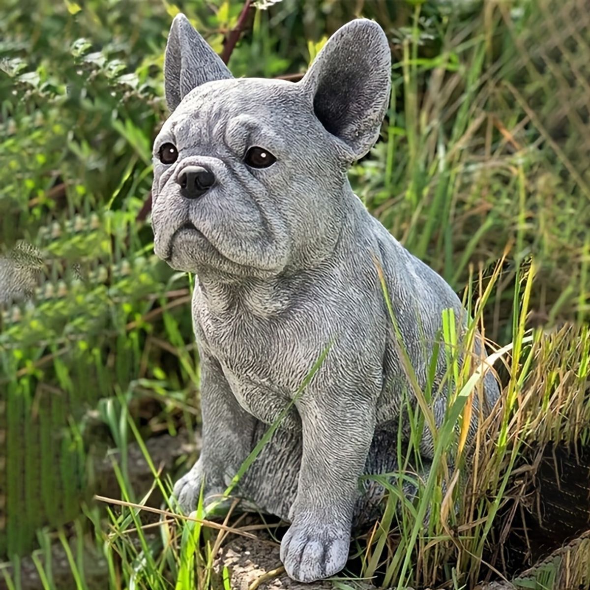 Estatua realista de bulldog francés de resina, marca VATYERTY - Foto 2