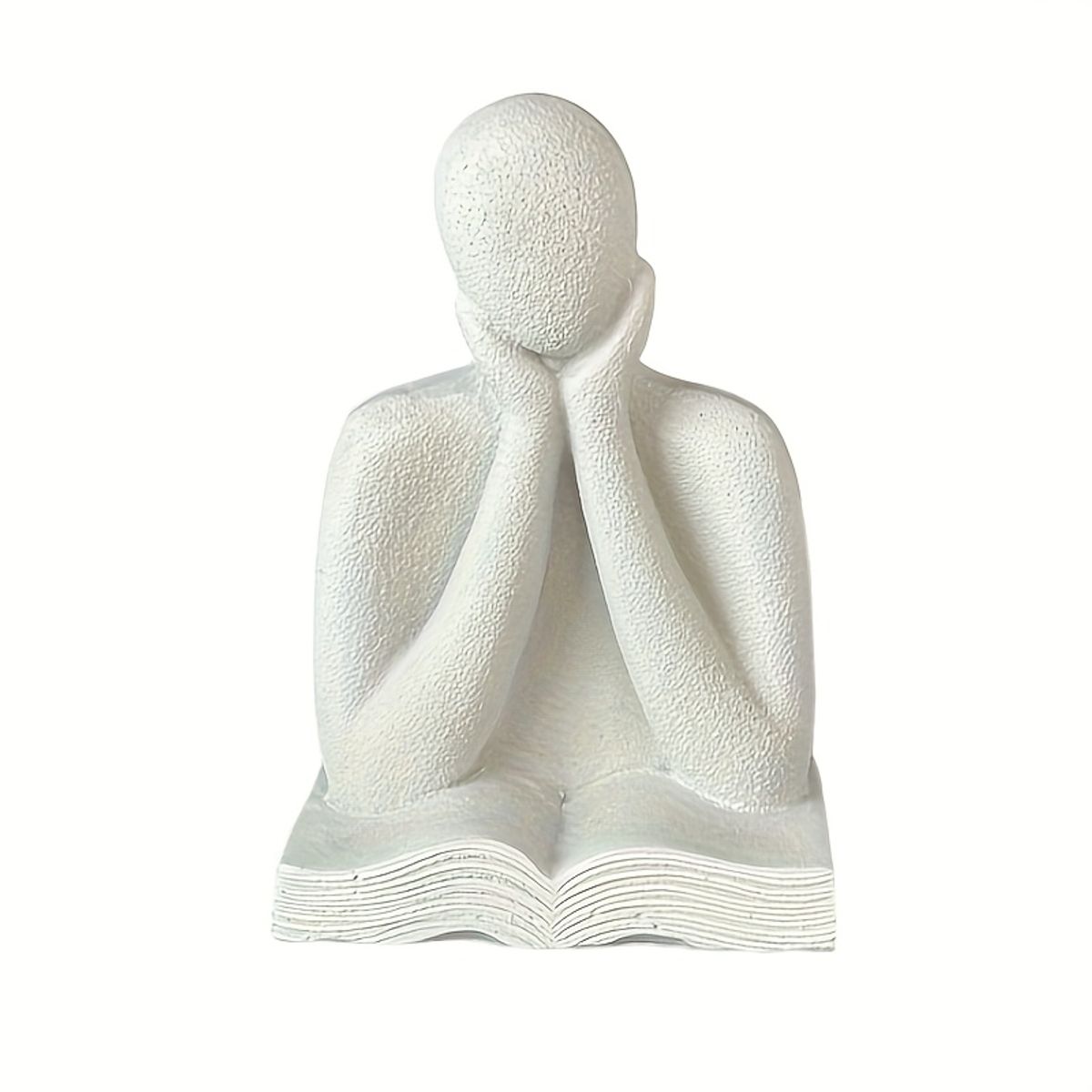 VATYERTY - Escultura abstracta de persona pensante de resina