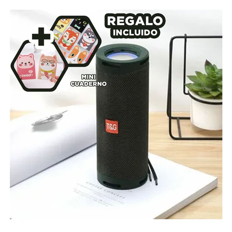 GENERICO - Parlante para Fiestas en Color Verde Y+Regalo Agendita