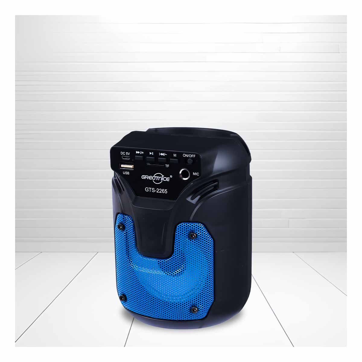 GENERICO - Pack4 Altavoz Versatil y Practico Azul Y+Regalo Stickers