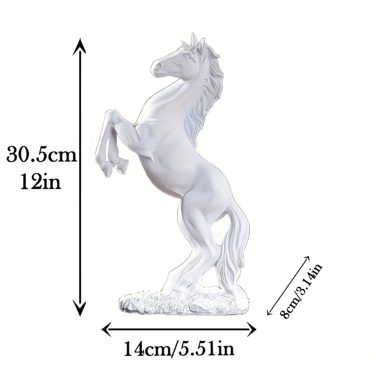 VATYERTY - 1 escultura de caballo elegante y realista