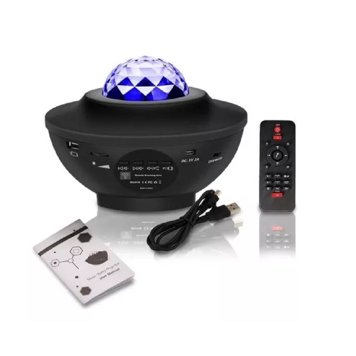 GENERICO - Proyector De Galaxias Con Parlante Bluetooth