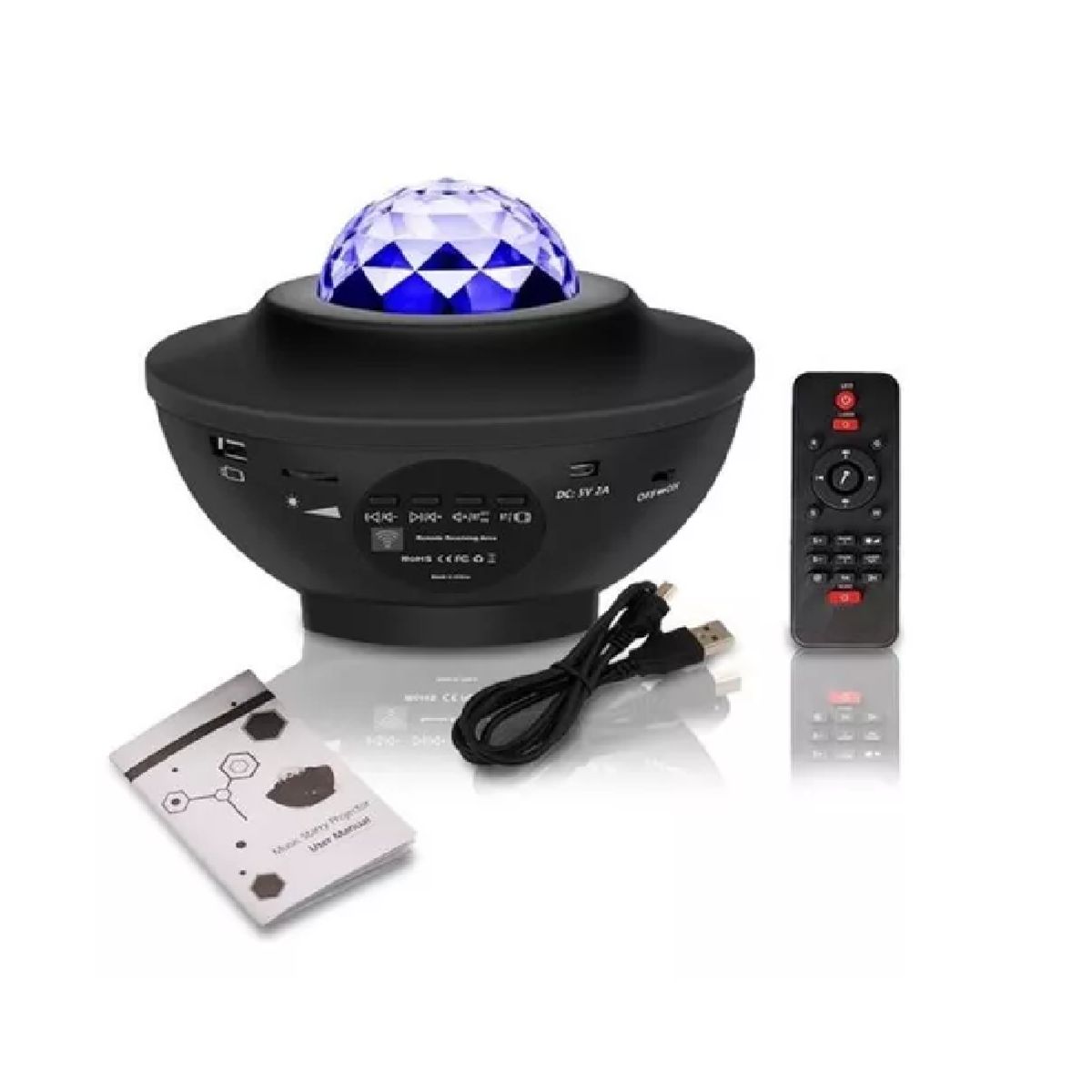 GENERICO - Proyector De Galaxias Con Parlante Bluetooth