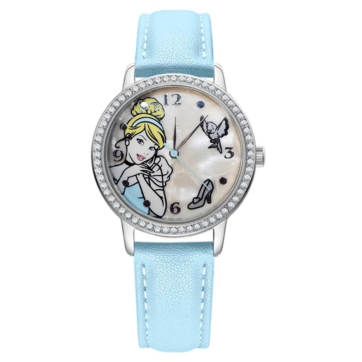 DISNEY - Reloj Mujer Disney Cenicienta Analógico Nácar Cristales Azul - PN1481