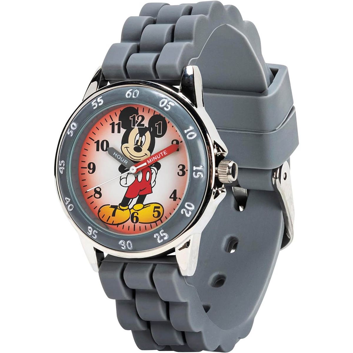 DISNEY - Reloj Infantil Disney Mickey Mouse Analógico Silicona Acero - MK1242