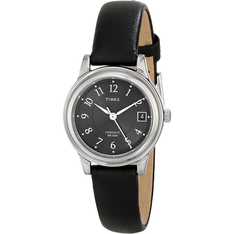 TIMEX - Reloj Mujer TIMEX Dress Analógico Fechador Indiglo Piel - T29291