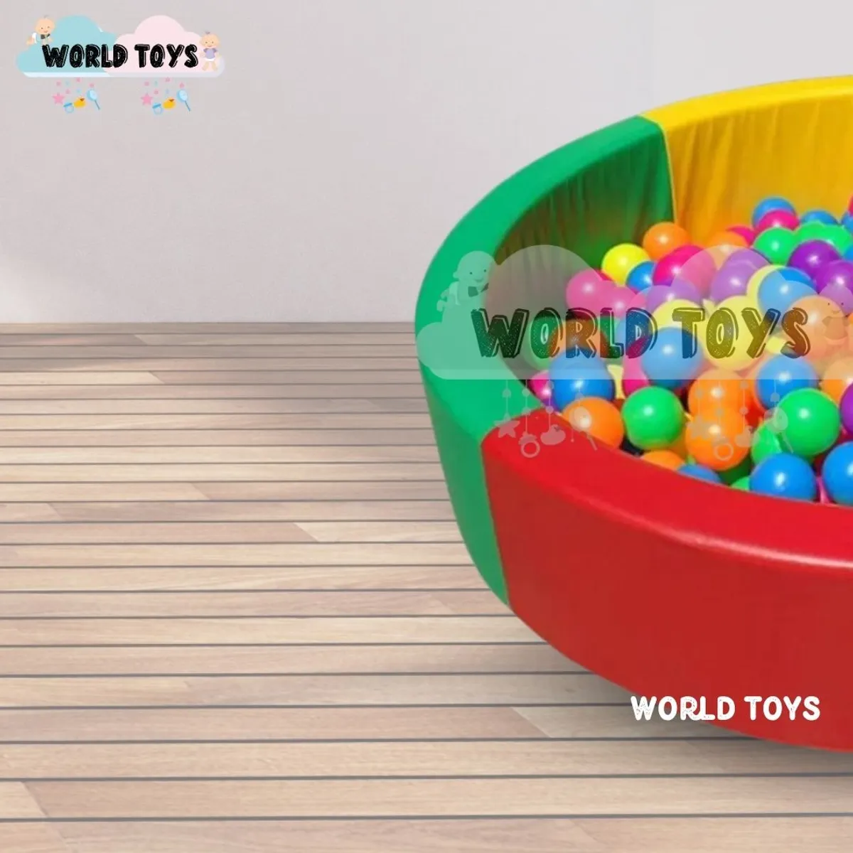 BABY - Piscina Didáctica «HAPPY POOLY» con Pelotas Color full