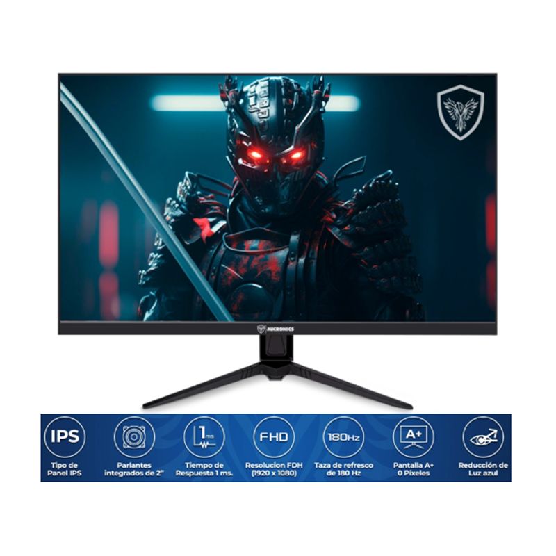 MICRONICS - Monitor Gamer PLAYER MIC MG27FF-180 27"  FHD 1920x1080 180Hz MICRONICS