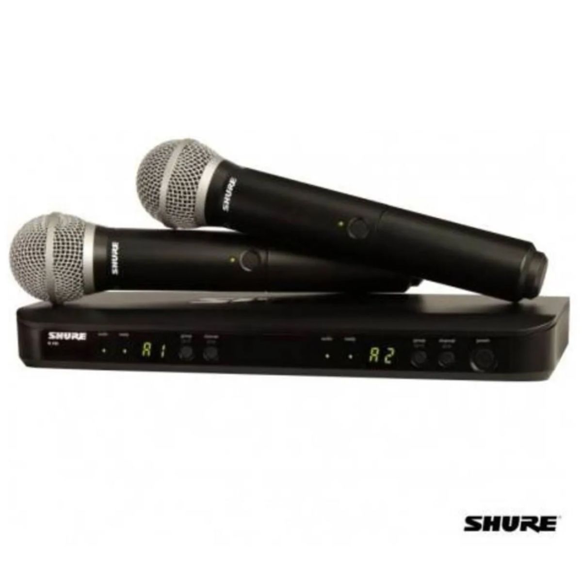 SHURE - Sistema Micrófono Shure BLX288PG58 Inalámbrico Doble de Mano