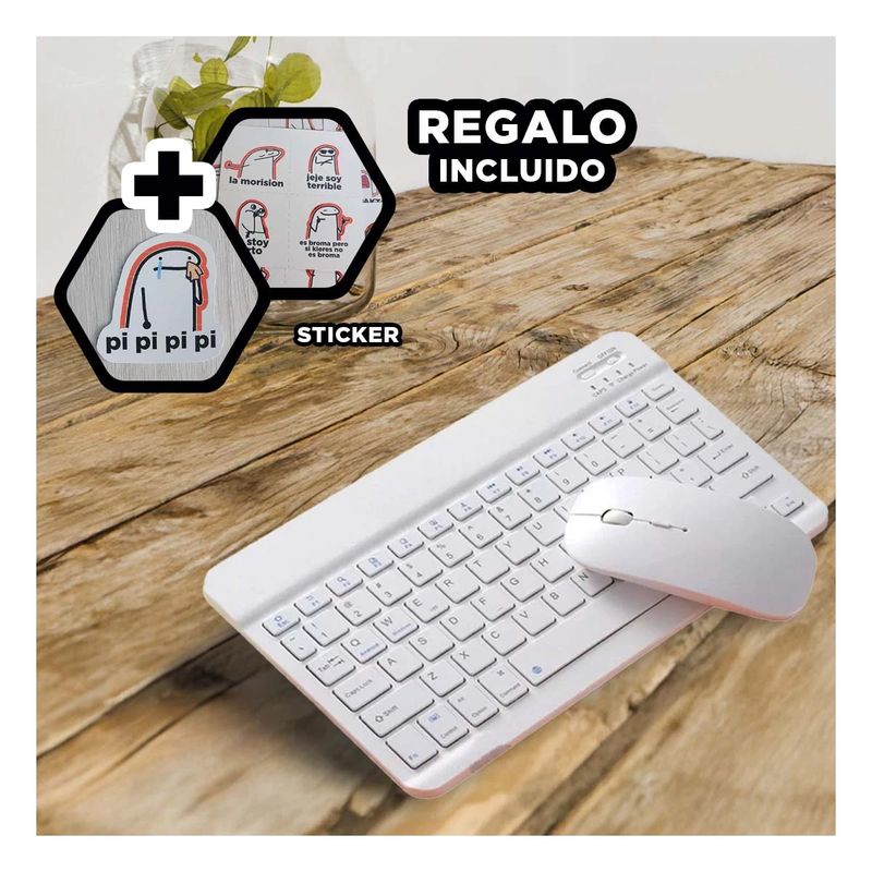 GENERICO - Pack12 Conjunto Tecnologico en Blanco Y+Regalo Stickers