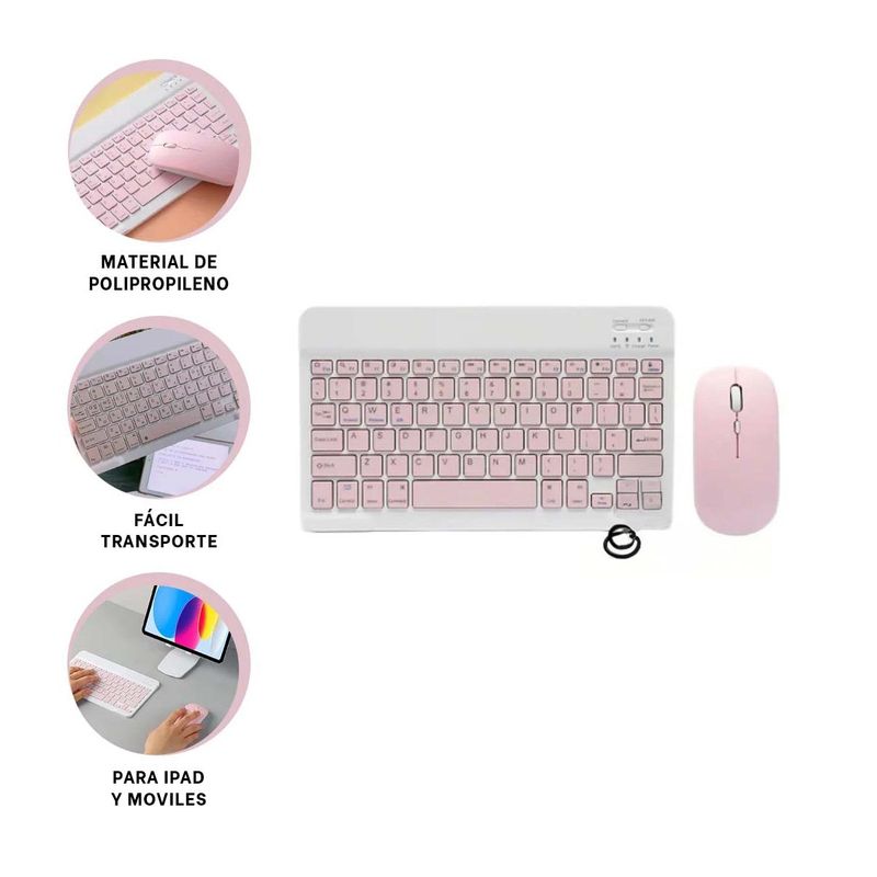 GENERICO - Pack4 Kit Multi Dispositivo de Rosado Y+Banderitas Adhesivas