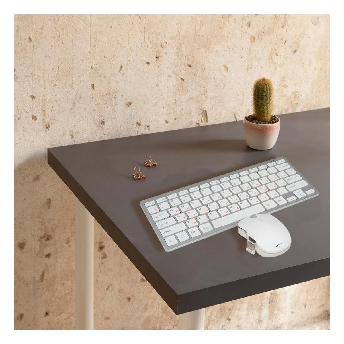 GENERICO - Pack4 Kit de Teclado y Mouse en Blanco Y+Regalo Agendita