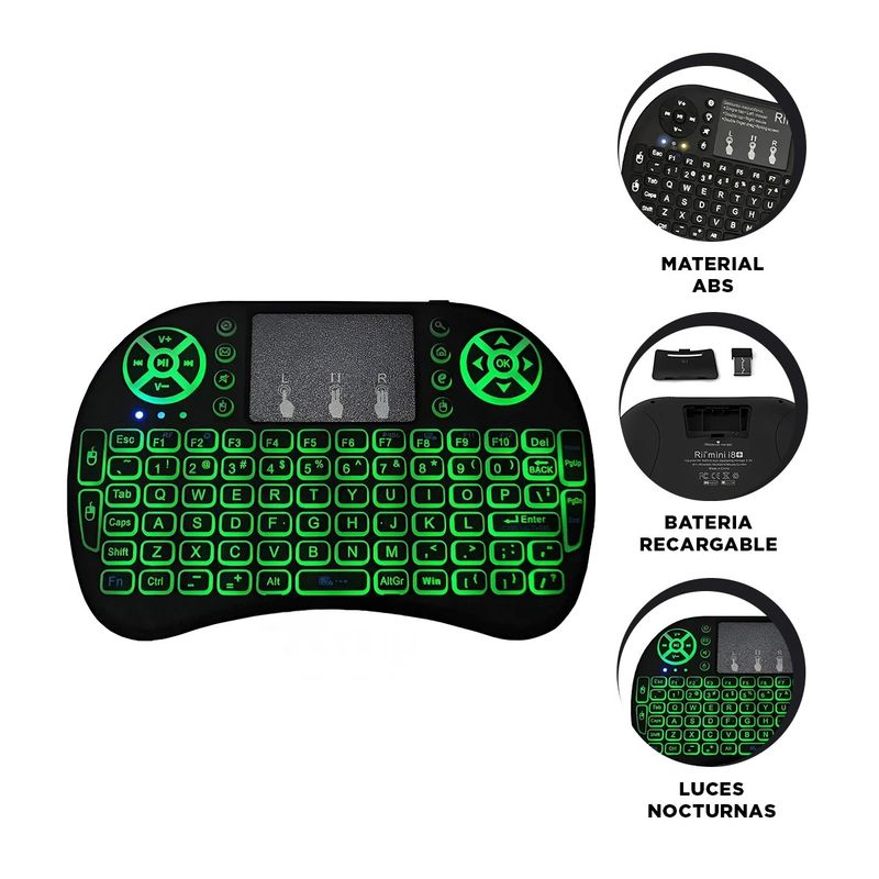 GENERICO - Pack6 Panel Eficiente de Teclado en Negro Y+Papel de Regalo