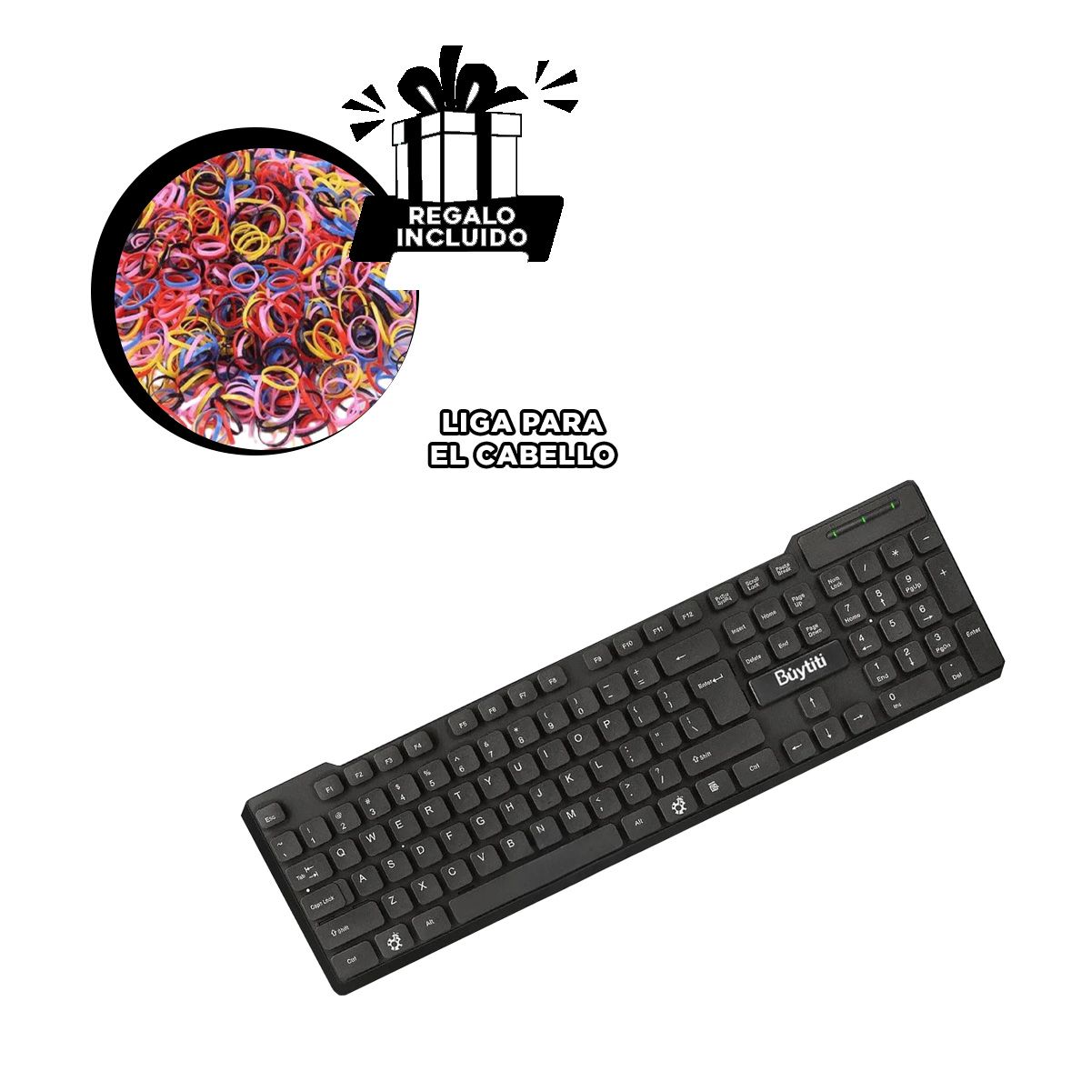 GENERICO - Dispositivo BUYTITI FC 535 de Color Negro Y+Ligas de Regalo