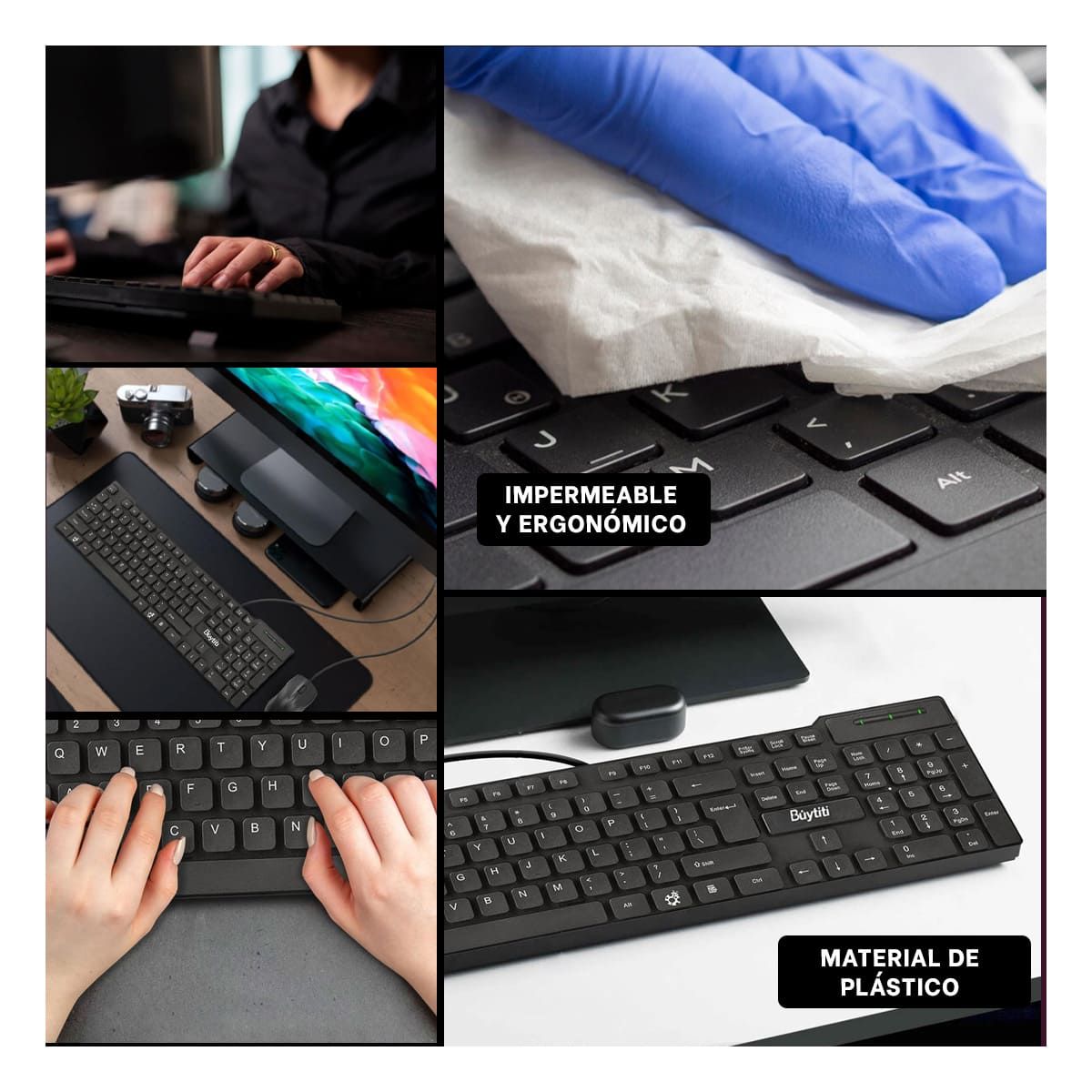 GENERICO - Pack6 Dispositivo BUYTITI FC 535 Negro Y+Regalo Agendita