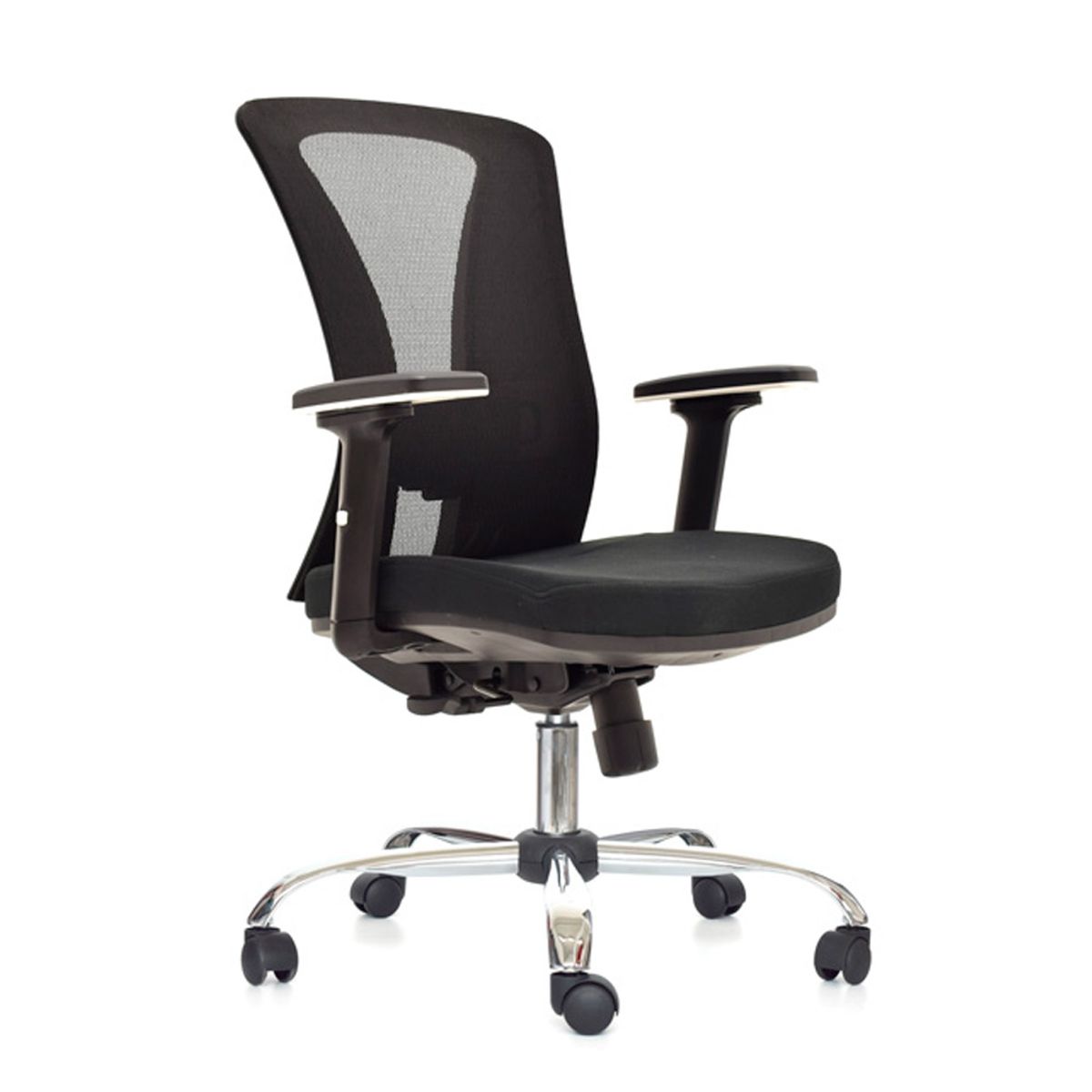 OFIDEAS - Silla De Oficina Reclinable  Versalles Gerente Cromado Negro Ofideas