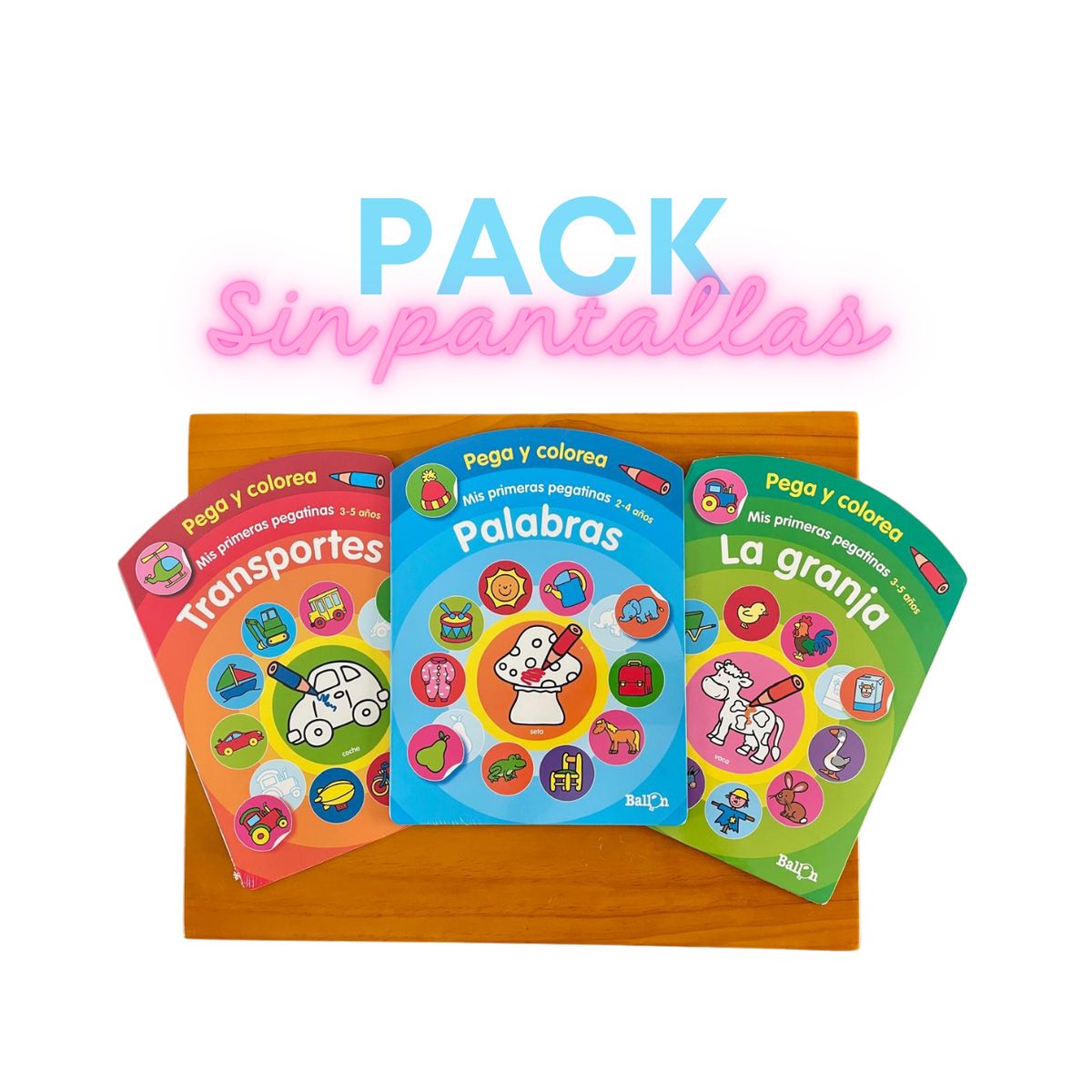 GENERICO - PACK COLOREA Y PEGA - LIBROS DE ACTIVIDADES