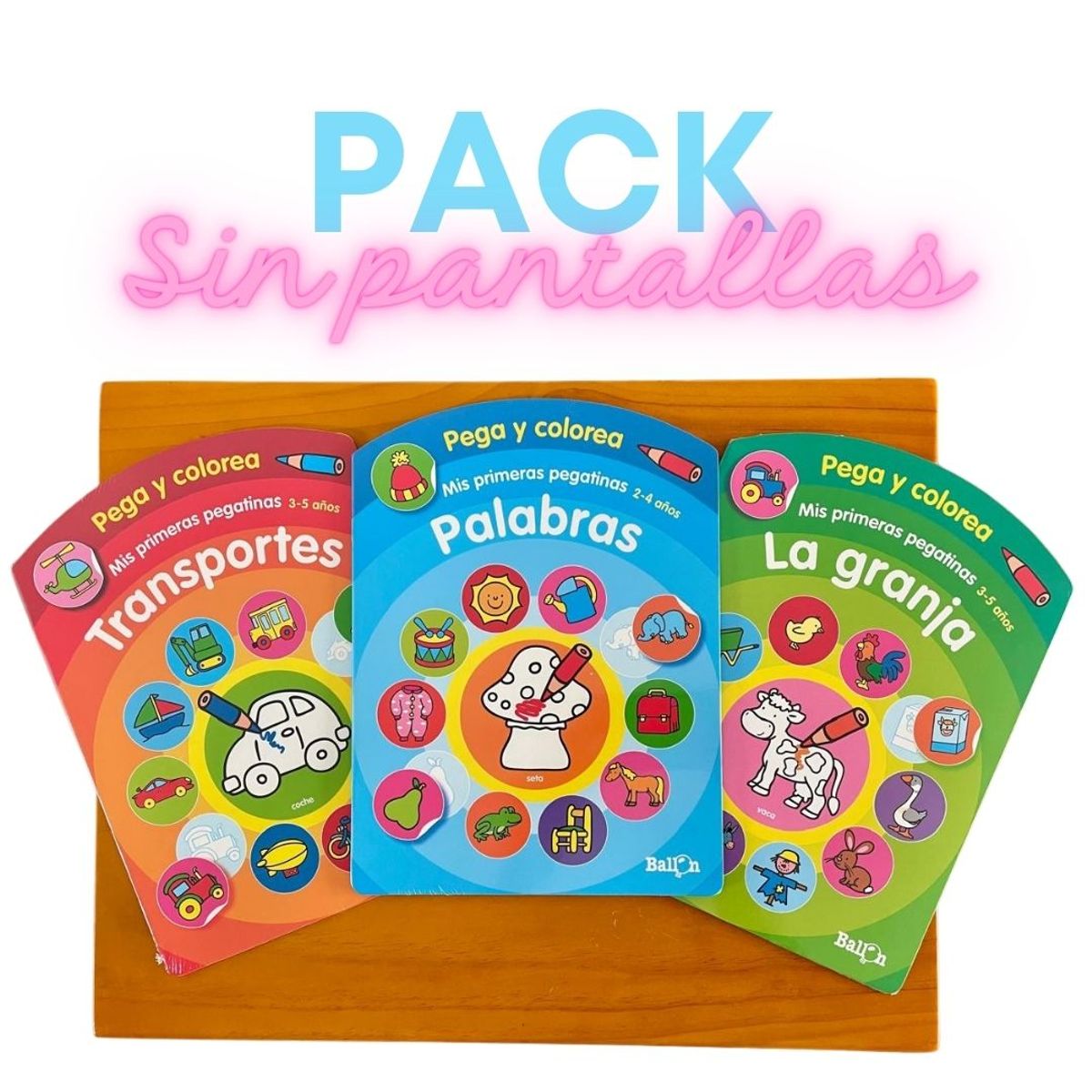 GENERICO - PACK COLOREA Y PEGA - LIBROS DE ACTIVIDADES