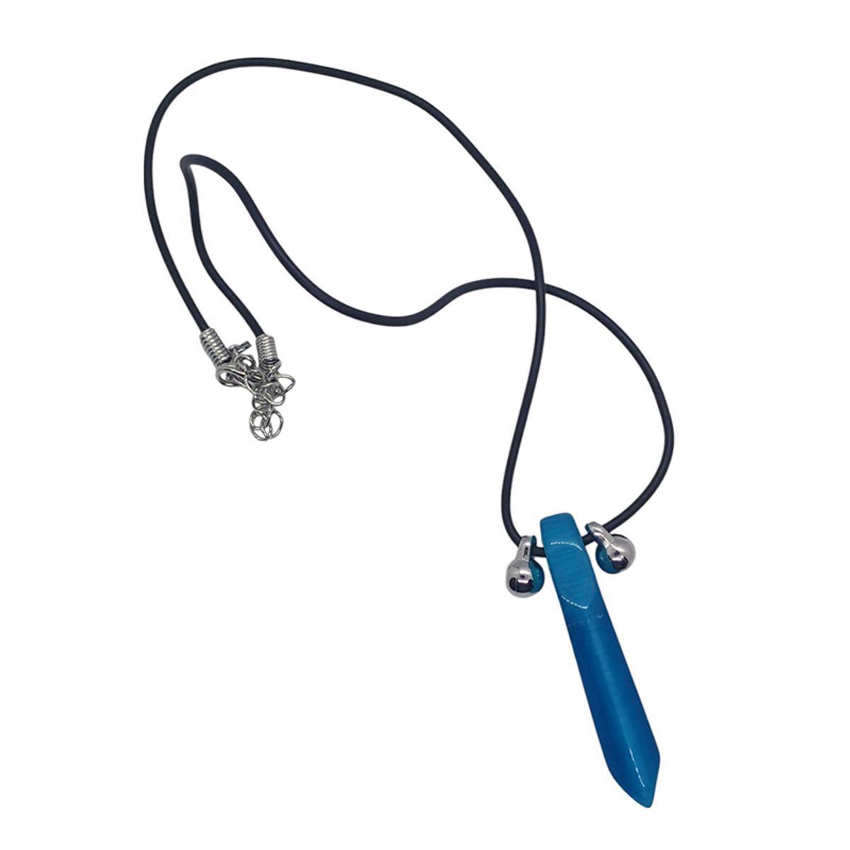 GENERICO - Collar de cristal de Anime Cosplay para niños - Azul