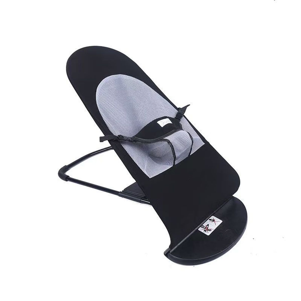 VOLTERETAS - Silla Mecedora 4 Niveles Ajustables Negro Para Mascotas