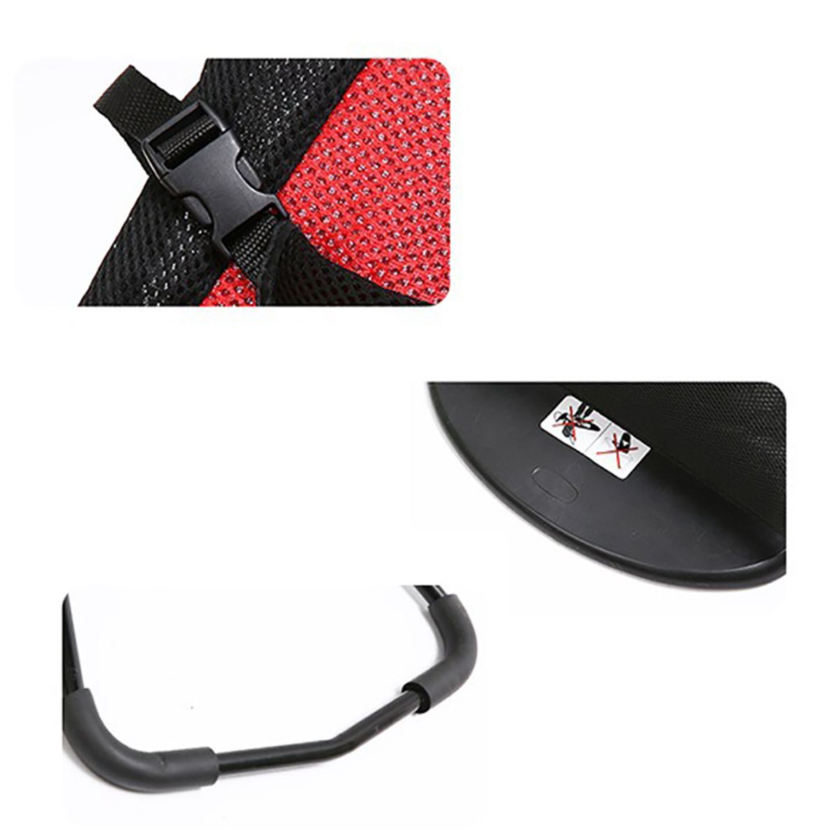 VOLTERETAS - Silla Mecedora 4 Niveles Ajustables Negro Para Mascotas