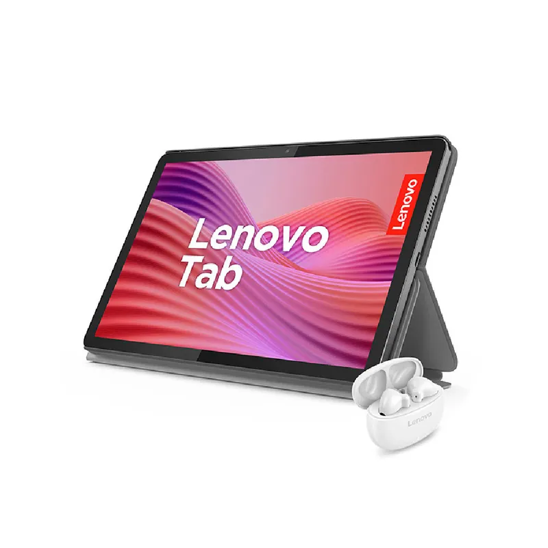 LENOVO - Tablet Lenovo TB311FU 10.1" IPS 4GB 128GB Android 14 Helio G85 Gris + Case y Audífonos