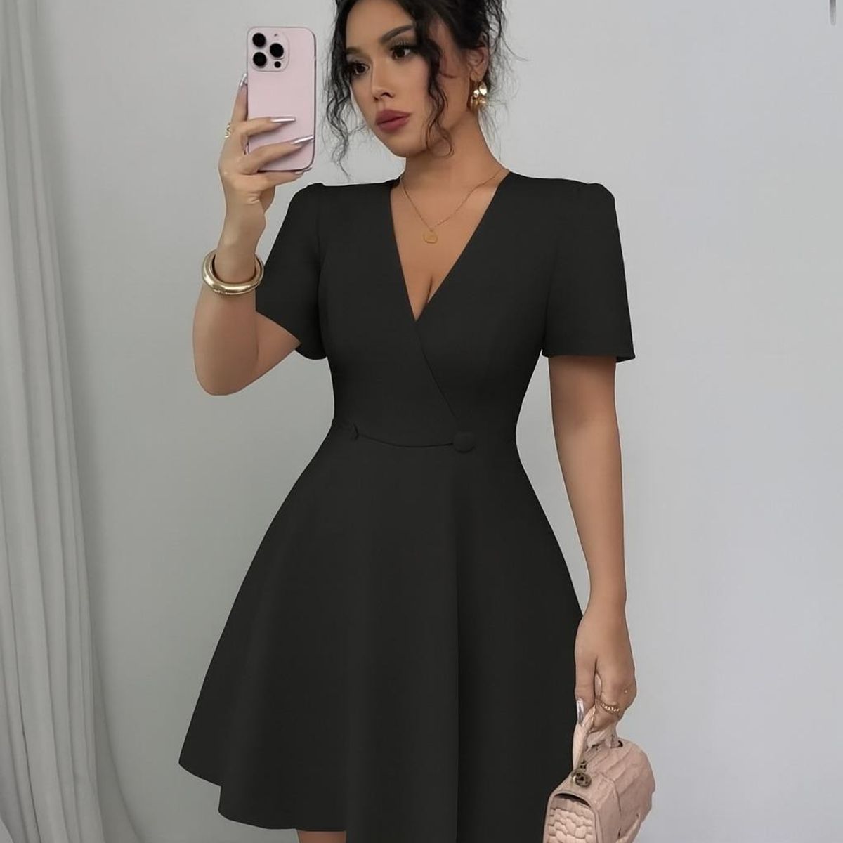 GENERICO - Vestido negro coctel