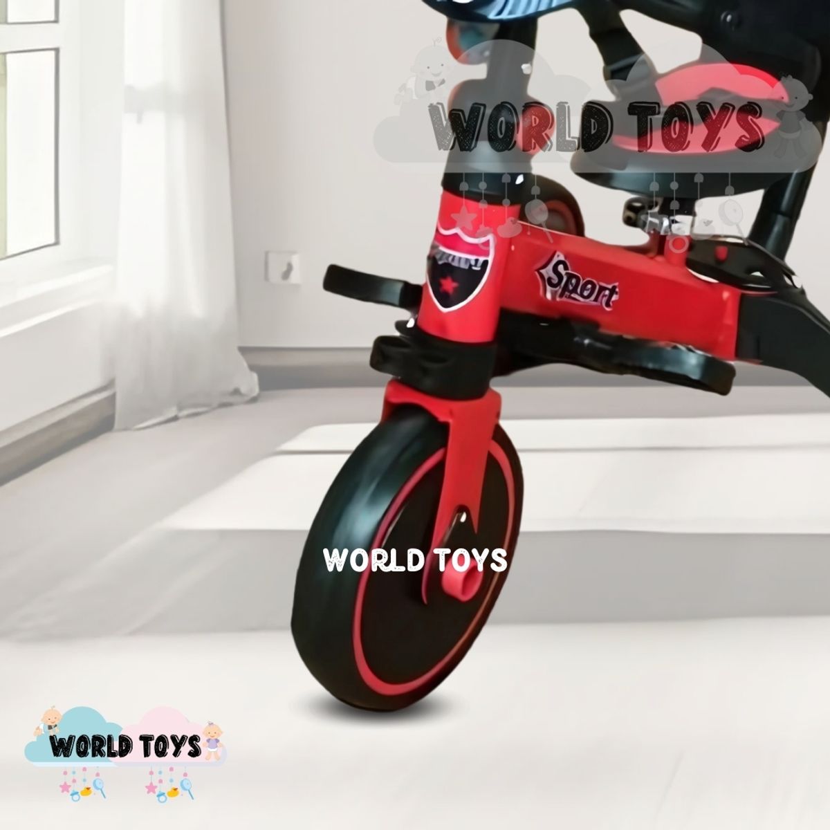 BABY - Triciclo Guiador para Niños «NODIN» de Lujo Red